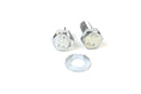 Bolt and washer shown